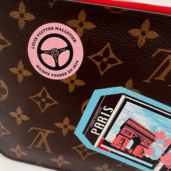 Sold! Louis Vuitton Neverfull MY LV WORLD TOUR Pochette Monogram Canvas Like New - Picture 5 of 15